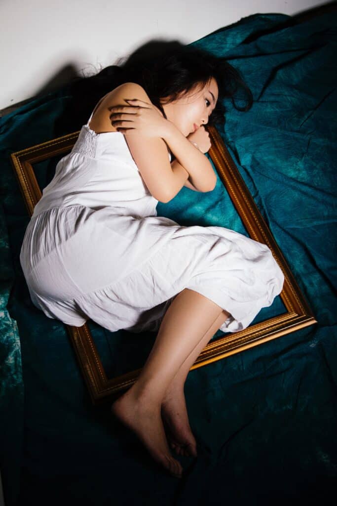 woman in pain